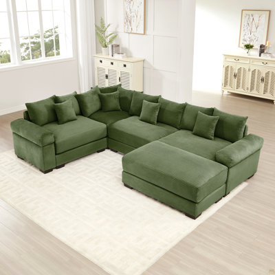 Oversized Cloud Modular Sectional Couch,Convertible Sectional Couches