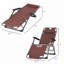 Chaise longue pliante pour l'extérieur, chaise de bronzage 2 en 1 avec coussin et poche, chaise de piscine réglable-2134220754