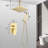 Ceiling Mounted Shower System Combo Set With Handheld And 10"Shower Head-126618582