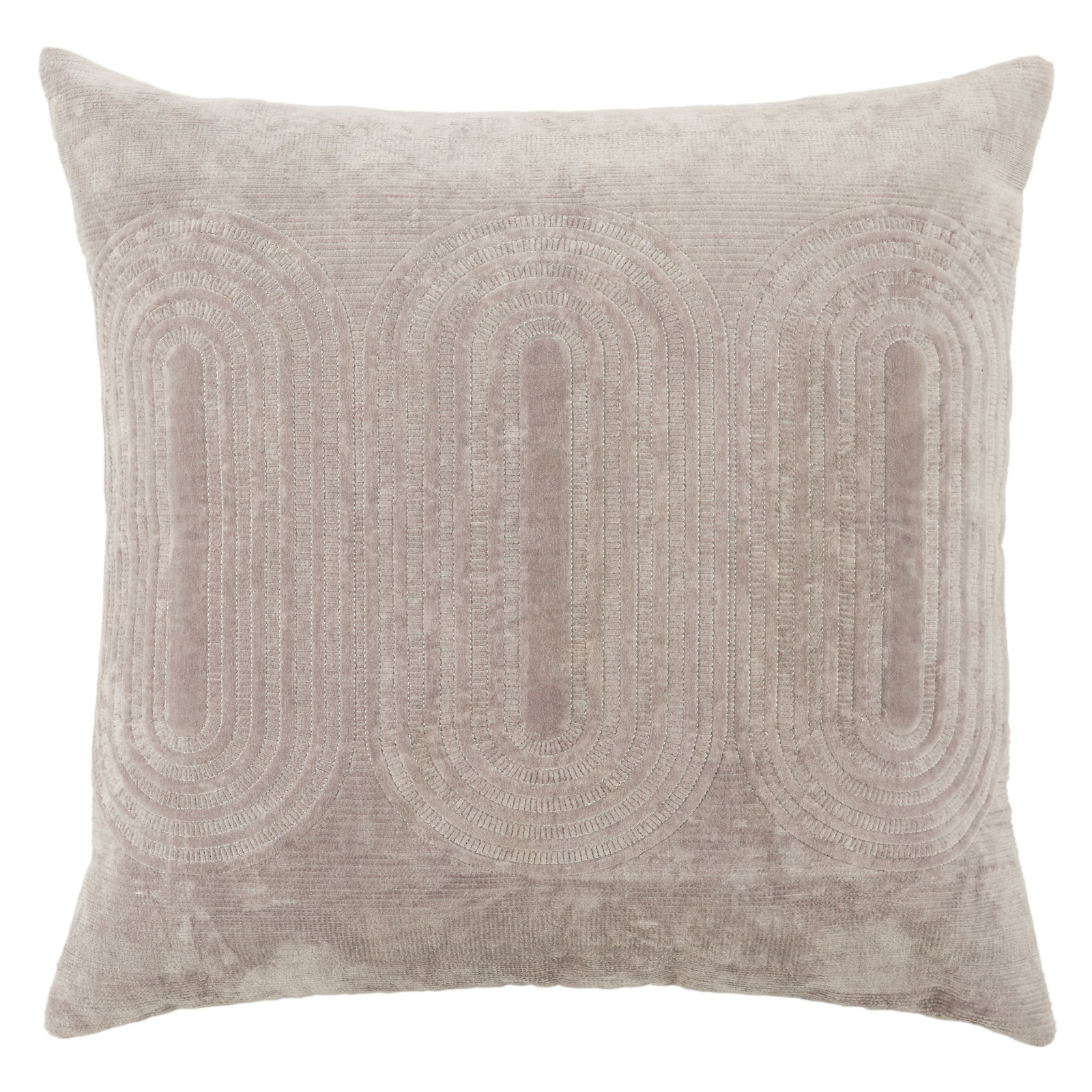 Ramona Square Cotton Pillow Cover & Insert, Mood Indigo/Silver/Ensign Blue, Pillow Cover Only - No Insert