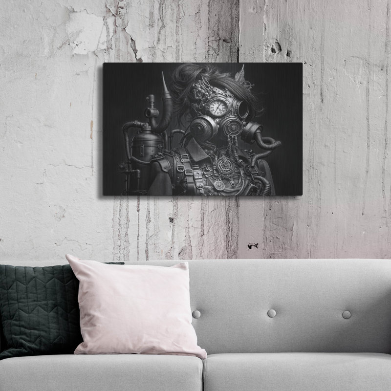 «Time Traveller 2» par KIR.DART, art mural en métal, H 24 po x l 36 po
