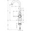 Robinet de cuisine Hansgrohe Talis C-6001575