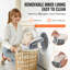 Split Electric Foot Warmer 6-Level Heating Slippers Feet Warmer with Timer