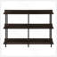 Table d'appoint, console, vestibule, étroit, canapé, salon, chambre à coucher, stratifié brun, métal noir, contemporain, moderne-734956084