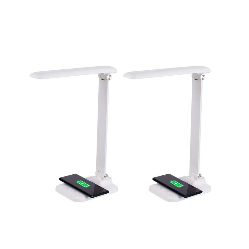 Christine Metal USB Desk Lamp, Matte White