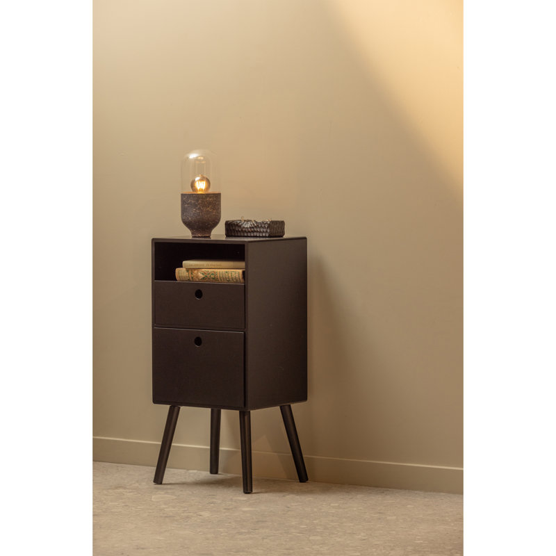 Ozzy 36cm W Manufactured Wood Bedside Table