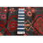 Tapis bleu marine et rouge unique One Of Kind Melis 4 pi 7 po x 8 pi 10 po