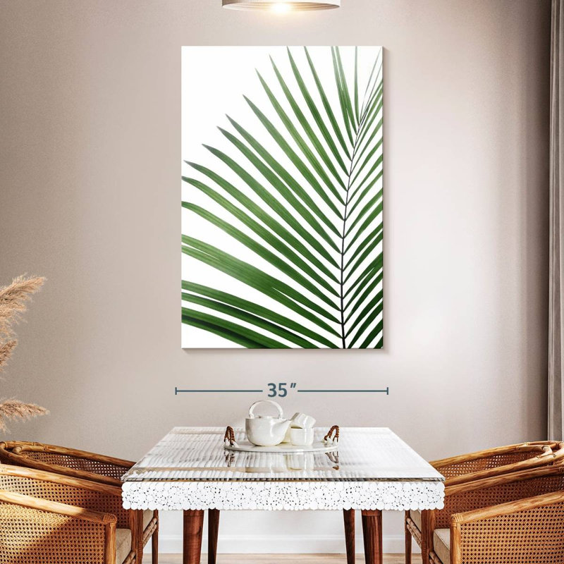 Harnek Green Palm Leaf, 51" H x 34" W