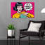 Excité, femme, déballage, rétro, art mural rétro-219532154
