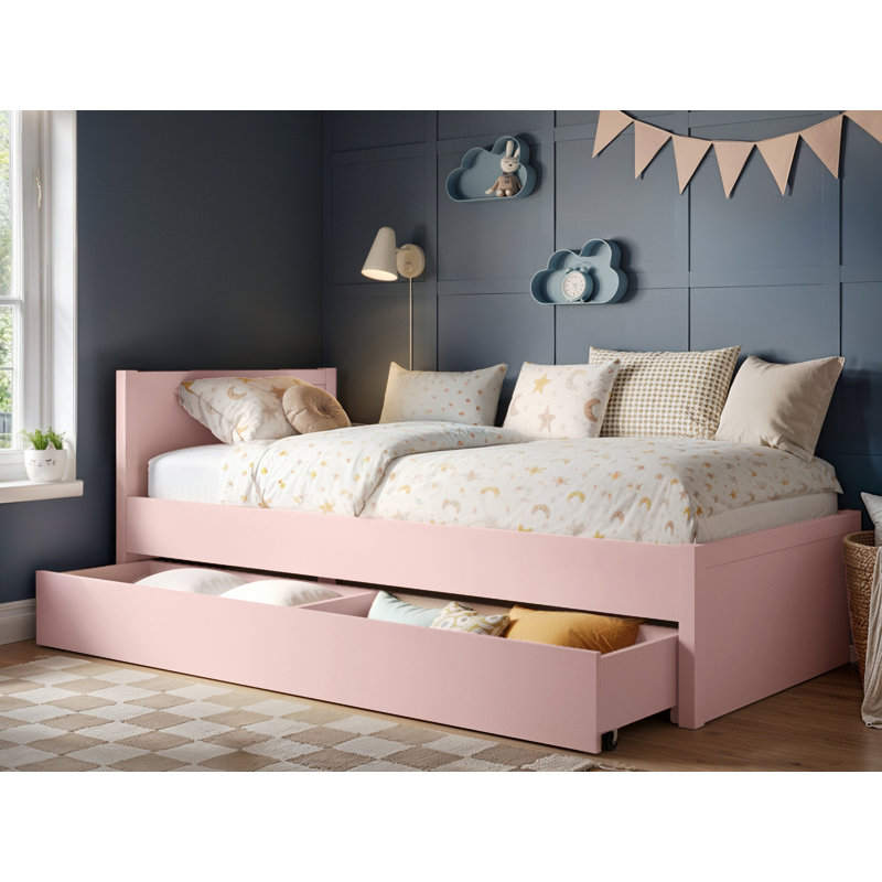Single (3') Standard Bed Frame, Pink
