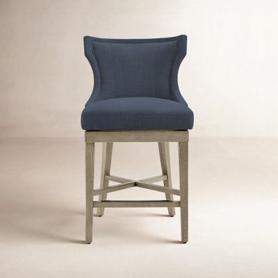 Willow Upholstered Swivel Counter Stool