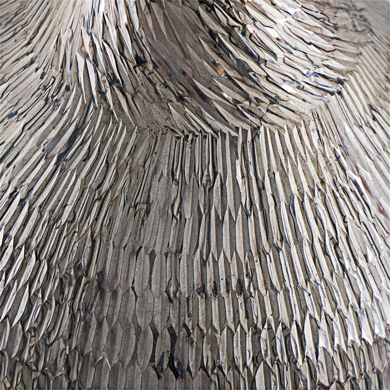 Glass Silver Vase