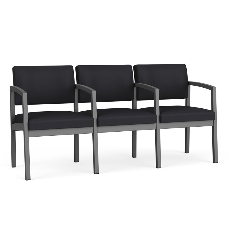 Structure en métal 3 places Lenox, Gris anthracite, Noir Patriot Plus - nettoyez le vinyle avec un lin