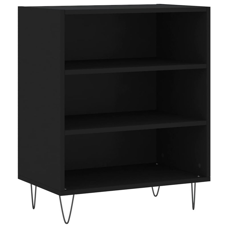 Aamanee 70cm H x 57cm W Standard Bookcase, Black