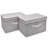 Set of 2 Storage Fabric Boxes with Lids-947849109