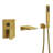 Waterfall Bathtub Faucets with Pressure Balance Valve, Wall Mounted Tub Spout with Handheld Spray-73468192