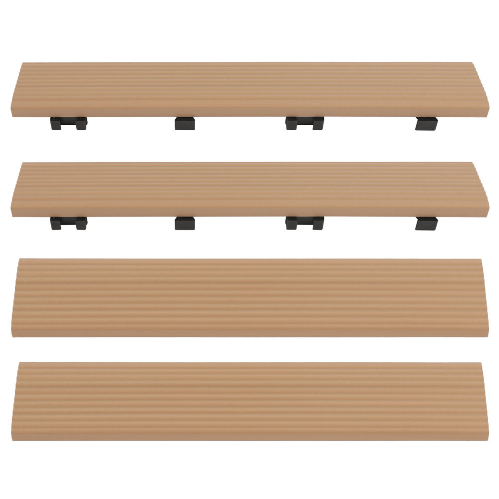 12" x 2" Composite Interlocking Deck Side Trim NewTechWood 