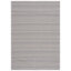 Tapis rayé en coton gris / taupe Martha Stewart