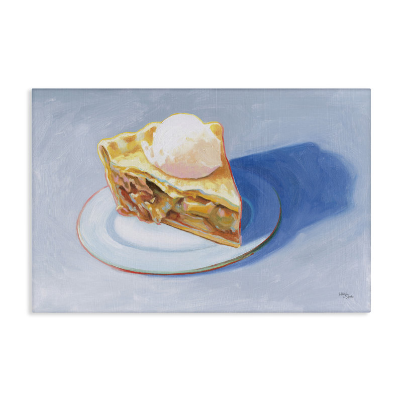 «Apple Pie Still Life», art mural sur toile par Wild Apple, H 20 po x l 30 po