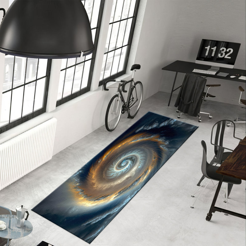 Floral Patterned Soft Pile Printed Rug Featuring Chic and Elegant Design for a Cozy and Inviting Home Interior Decor