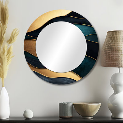 «Soft Marble Coastal Balance I», art mural miroir moderne, imprimé sur métal