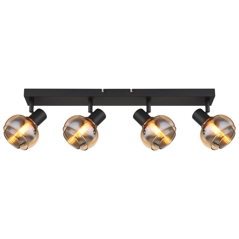 Chiel Glass Spotlight, Matte Black, Clear