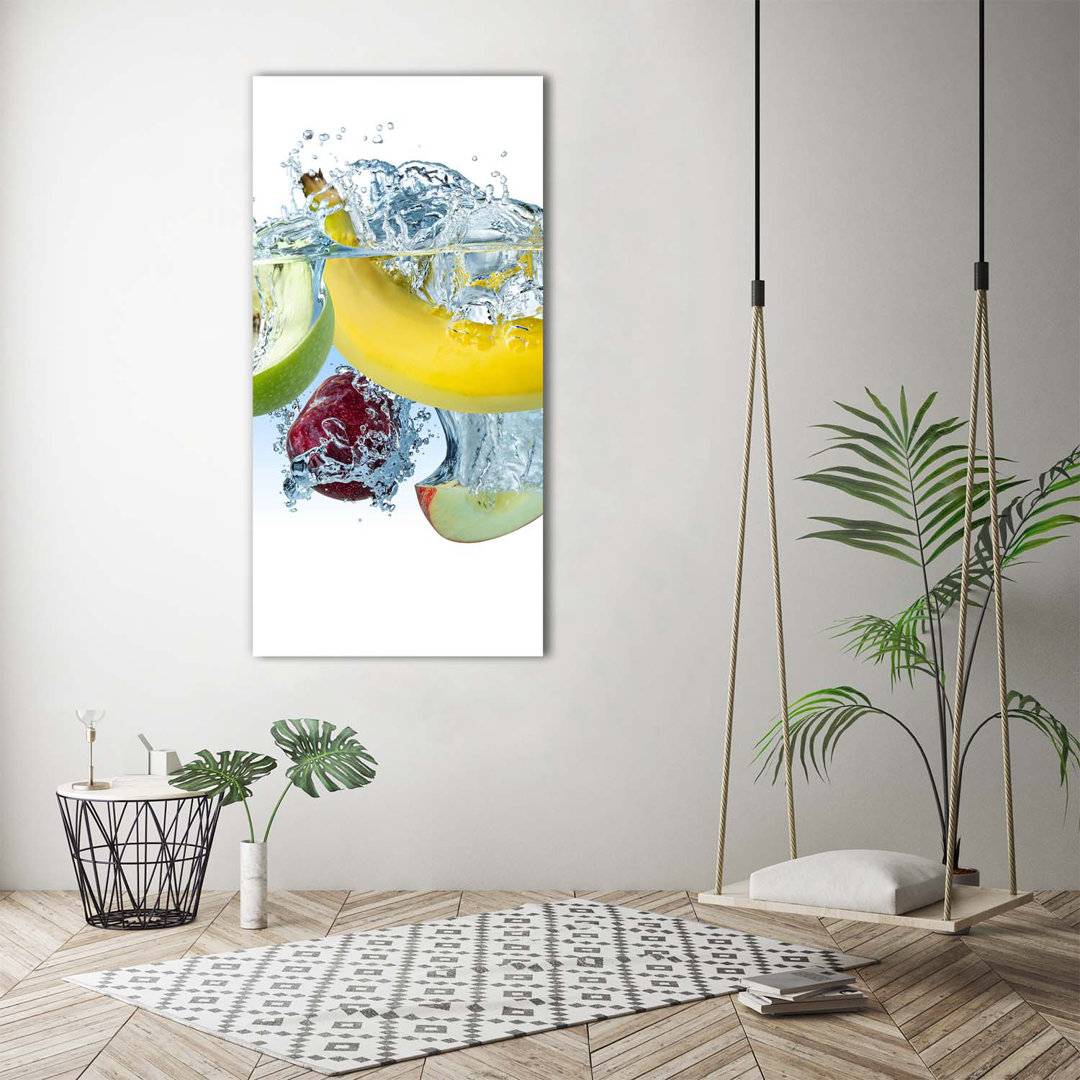 Fruit Under Water - Wrapped Canvas Print