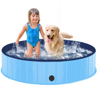 0.98 (ft) x 3.93 (ft) Plastic Kiddie Pool Pet Pool