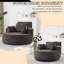 Pas de chaises d'appoint sans assemblage, chaise-lit moderne en chenille de 55 pouces pour la maison