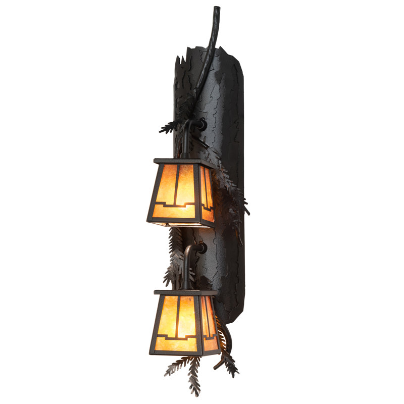 Pine Branch Valley Steel Armed Sconce