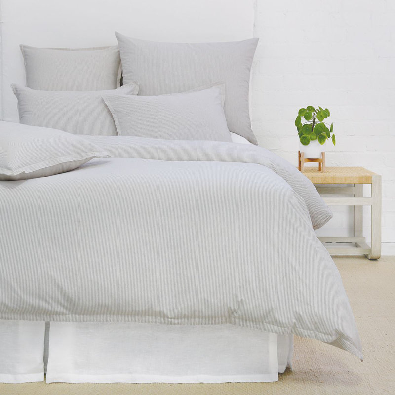 Luke Duvet Cover, Queen Duvet Cover, Light Blue