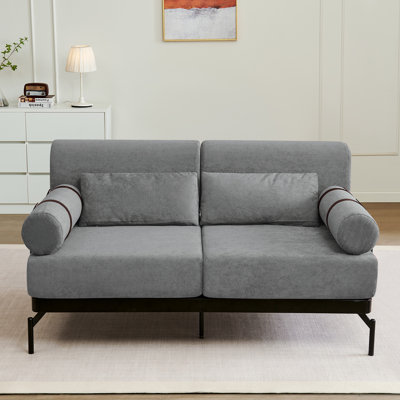 Upholstered Loveseat Sofa With Usb Ports