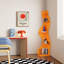 Bibliothèque d'angle, étagère murale moderne à 5 niveaux avec petit support de rangement ondulé pour petit espace-416104770-416104797