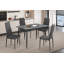 Darees Stone Top Metal Base Dining Table-684337397