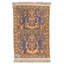 Hand Knotted Wool Area Rug in Navy