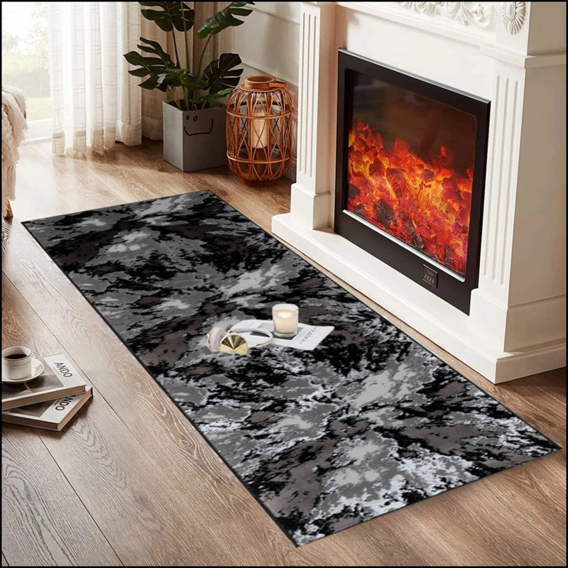 Area Rug, Runner 60 x 300 cm, Grey