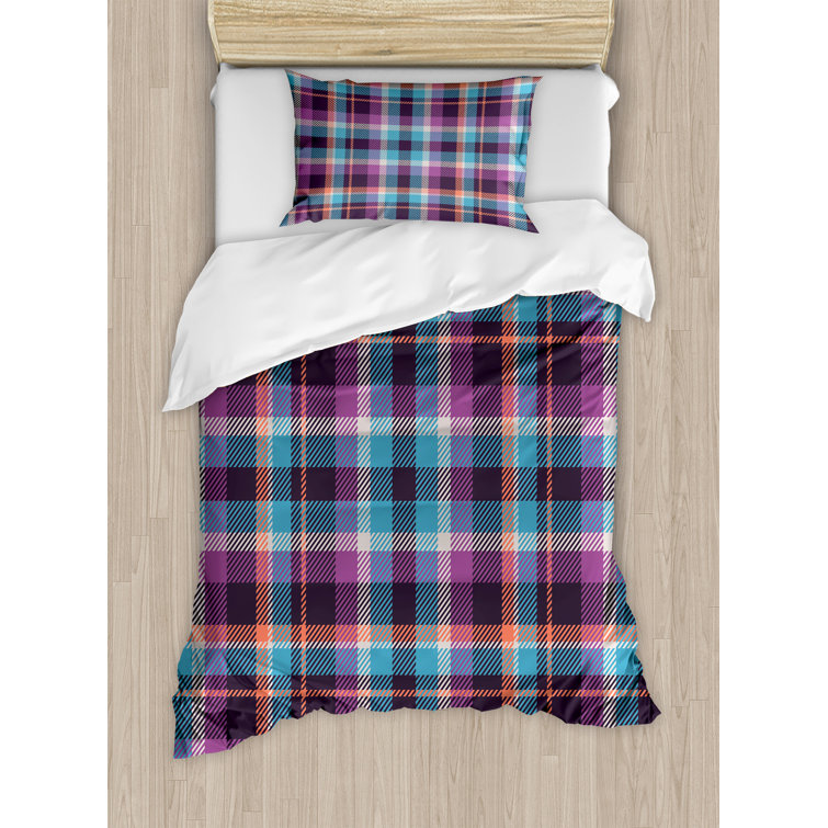 Bless International Kepner Plaid Duvet Cover Set 