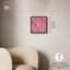 Art mural Maximalist sous-sol en toile rose par Art Remedy-104334602-104334620