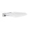 Chaise de douche murale pliante en acier inoxydable poli et siège blanc 