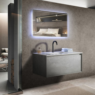 Addams 39.5'' Single Bathroom Vanity with Carrara Quartz Top