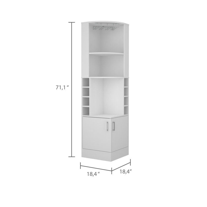 Armoire de bar 8 tablettes à 8 bouteilles