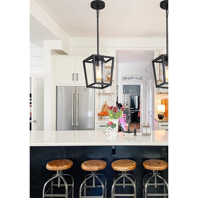 Cerinity 1 - Light Matte Black LED Kitchen Island Pendant