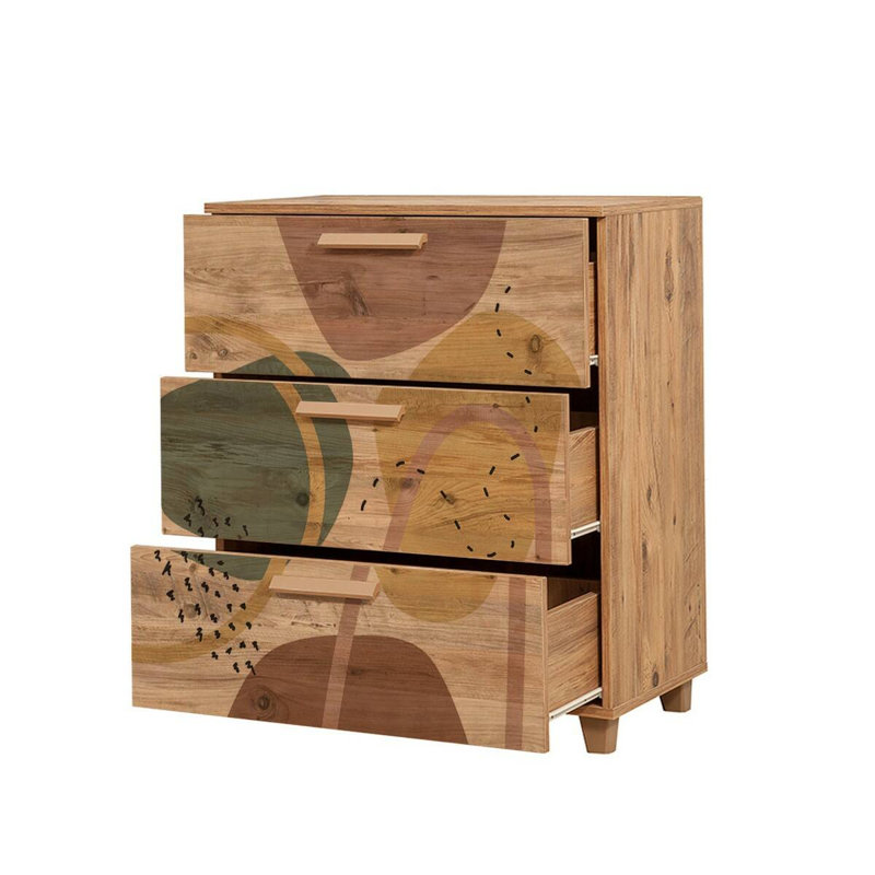 80 cm W Chest of 3 Drawers