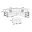 Ensemble de canapé modulaire 4 pièces Contemporary-48637760