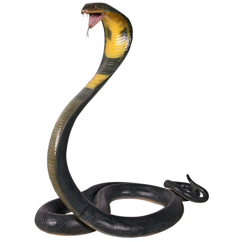King Cobra Life-Size Snake Statue