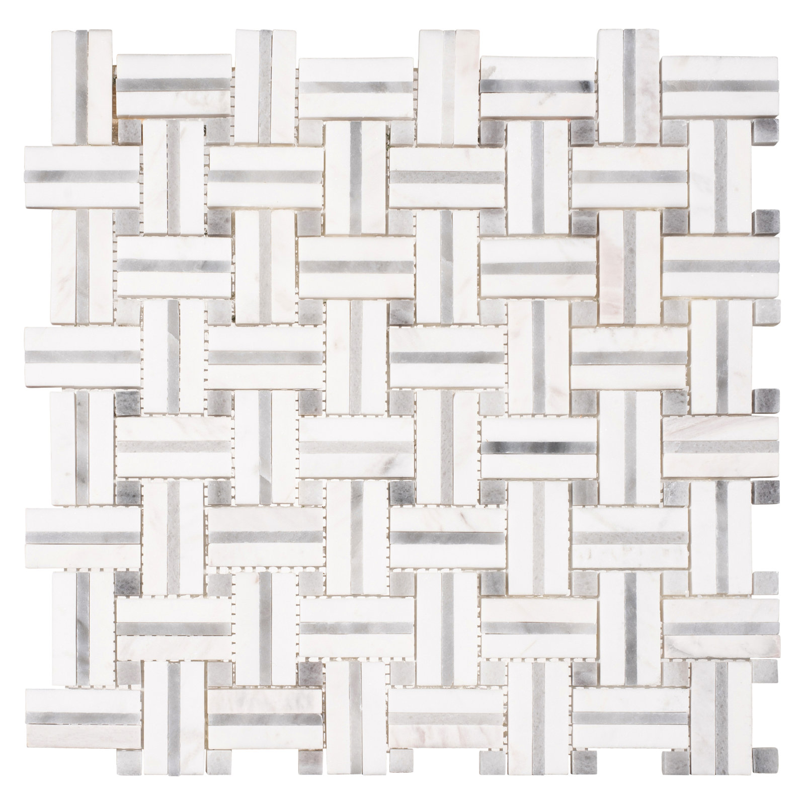 Fabrique 1" x 2" Natural Stone Mosaic Tile, Cashmere