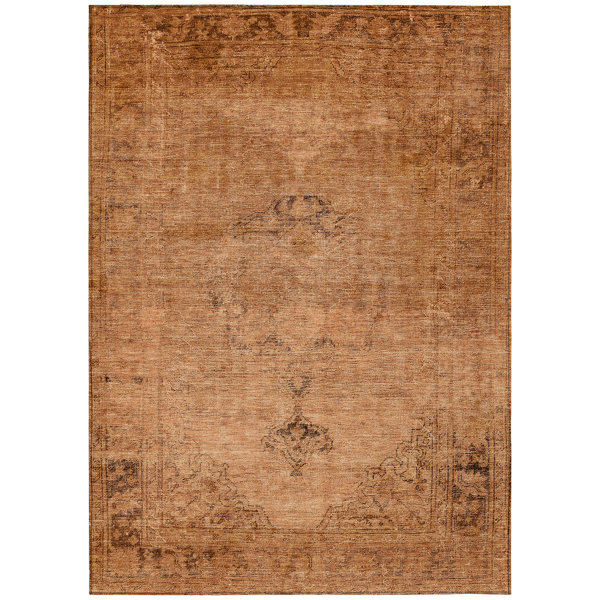Bungalow Rose Ayush Indoor/Outdoor Area Rug with Non-Slip Backing ...
