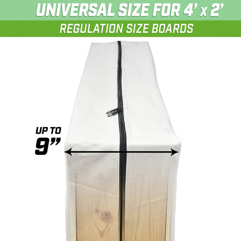Étui de transport pour planches cornhole 4 pi x 2 pi, Naturel