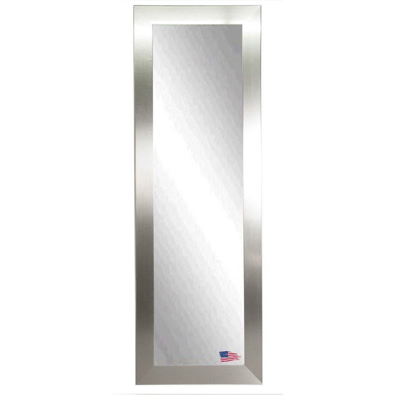 Solid Wood Frame Leaning Mirror, 66" H x 31" W