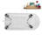 58" Streamlin Clawfoot Tub,Tray,Drain, Clawfeet-101628928-102219865